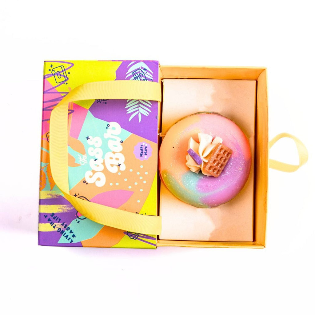 The Sass Bar Whipped Cream Sunset Donut Soap | Grocsy