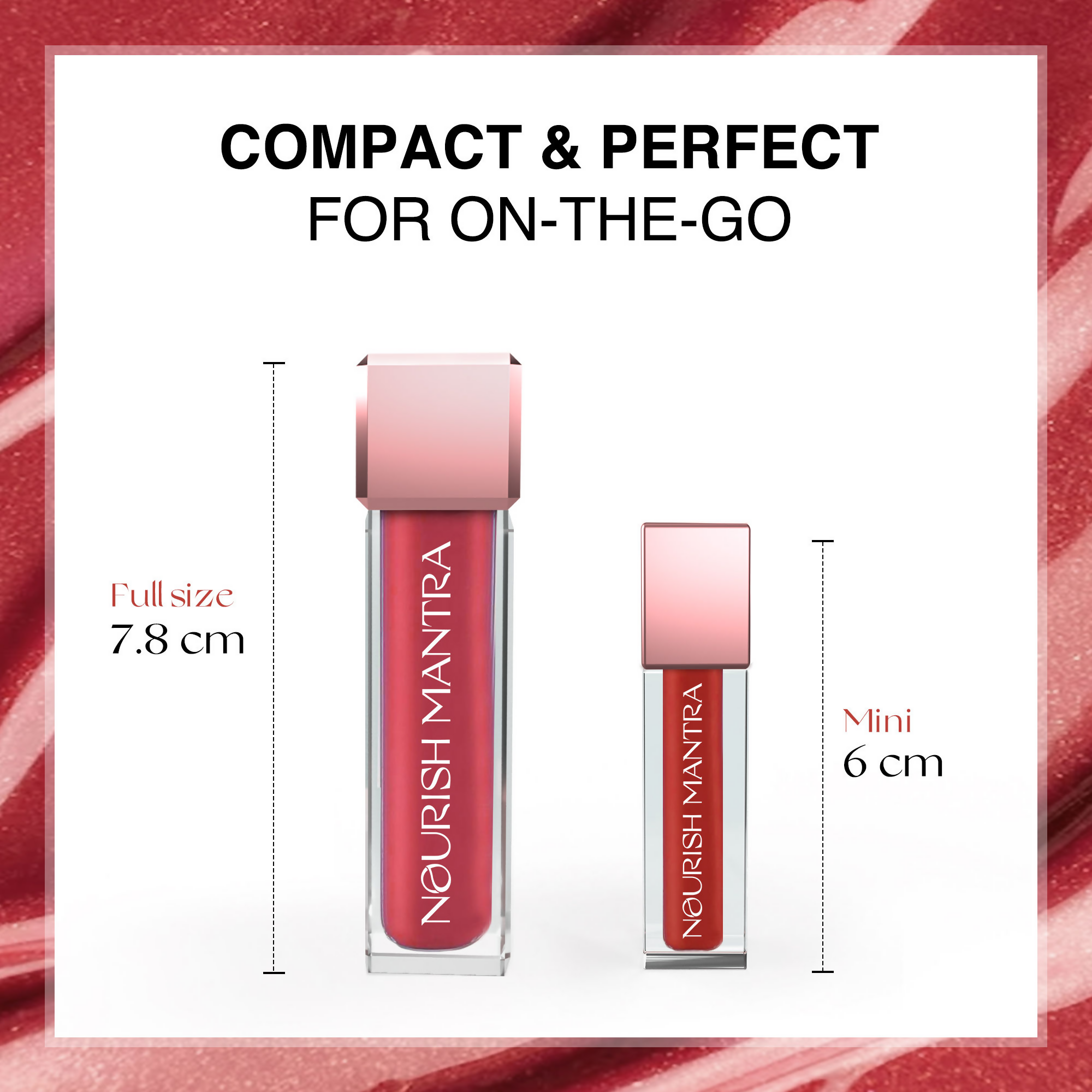 Nourish Mantra Liquid Lipstick Creamy Matte with SPF / Water Proof, Smudge Proof Shade-Berry Dhamaka | Grocsy