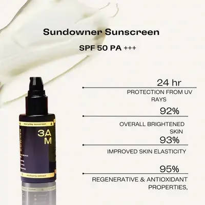 3 AM Sundowner Sunscreen Cream SPF 50 | Grocsy