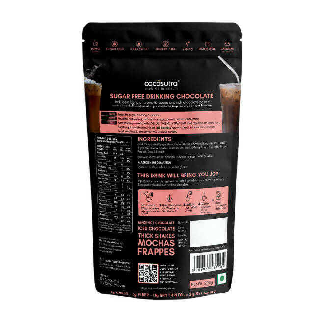 Cocosutra Lite - Balance- Sugar Free Drinking Chocolate Mix | Grocsy
