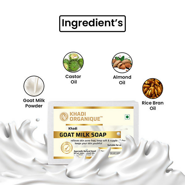 Khadi Organique Goat Milk Soap | Grocsy