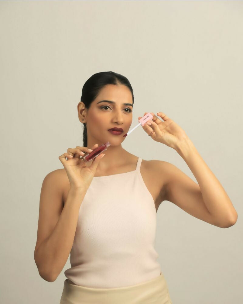 Ammoha Cosmetics Long-Lasting, Matte-Finished Wine Whispers Color Liquid Lipstick | Grocsy