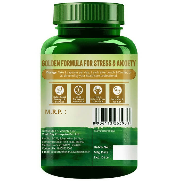 Himalayan Organics Ashwagandha Gold+ Capsules | Grocsy