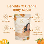 Kimayra Natural Orange Peel Face & Body Scrub For Brightens Skin Tone, Tan Removal Scrub | Grocsy