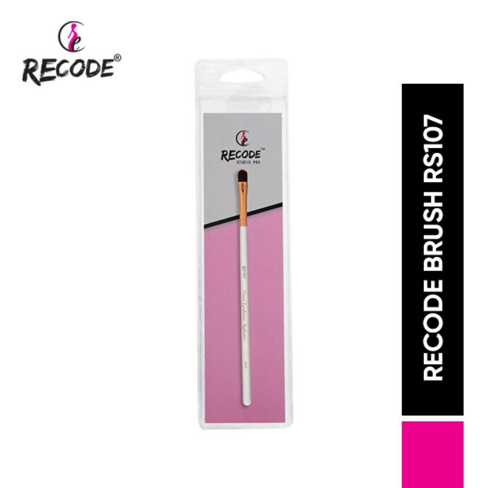 Recode Cream Eyeshadow, Concealer & Glitter Gel Applicator Brush - RS 107 | Grocsy