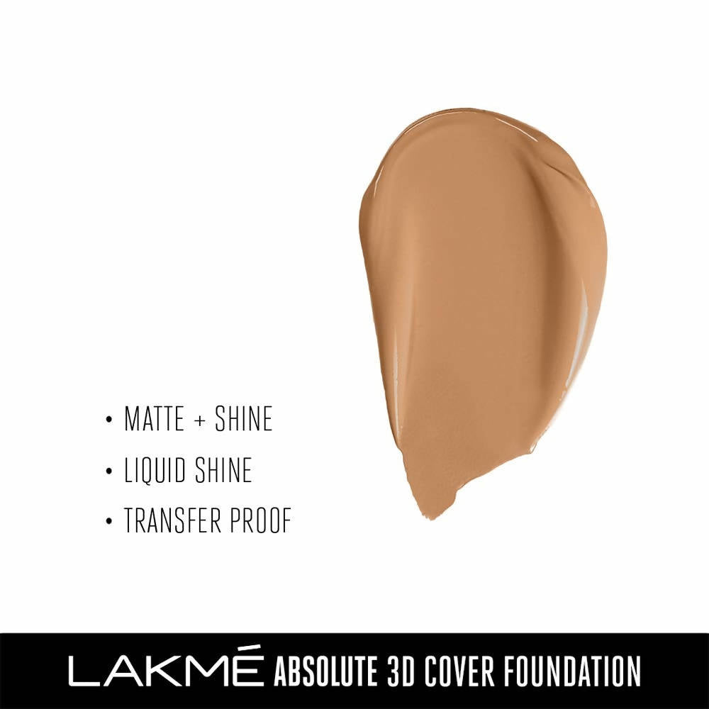 Lakme Absolute 3D Cover Foundation - Cool Walnut | Grocsy
