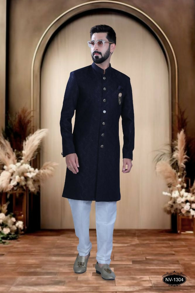 Joban Fashion Men's Blue TR Kurta with Pyjama | Grocsy