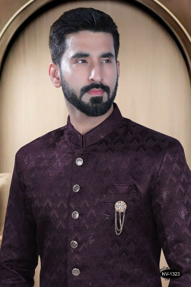 Joban Fashion Men's Wine TR Kurta with Pyjama | Grocsy