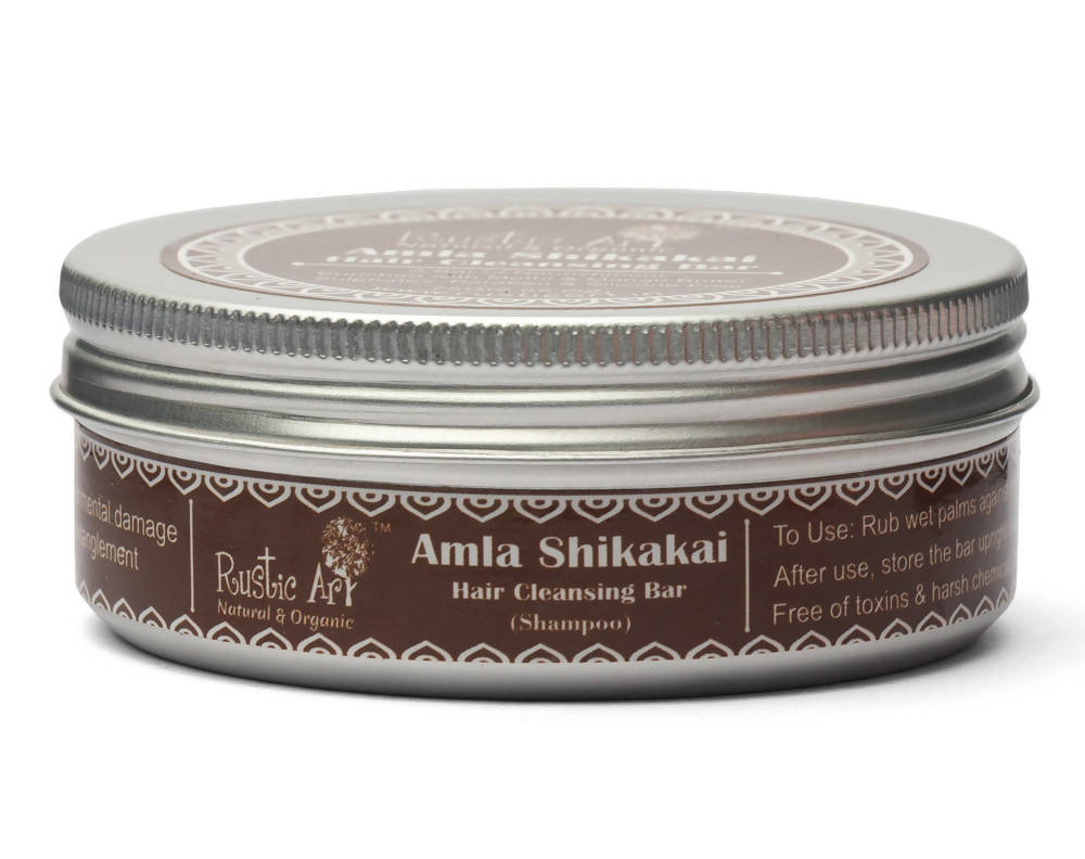 Rustic Art Amala Shikakai Hair Cleansing Bar | Grocsy