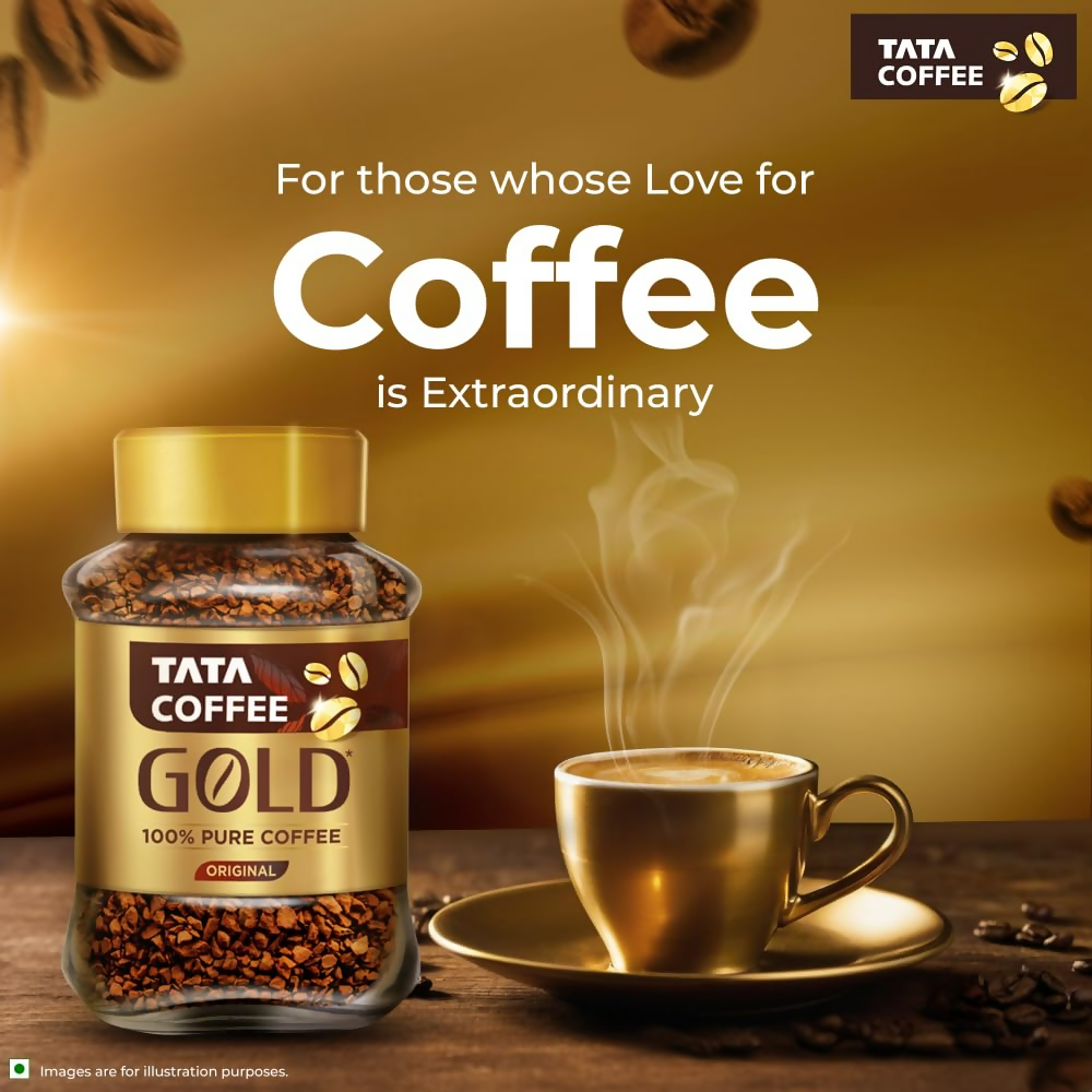 Tata Coffee Gold Original Instant & Pure Coffee Jar | Grocsy