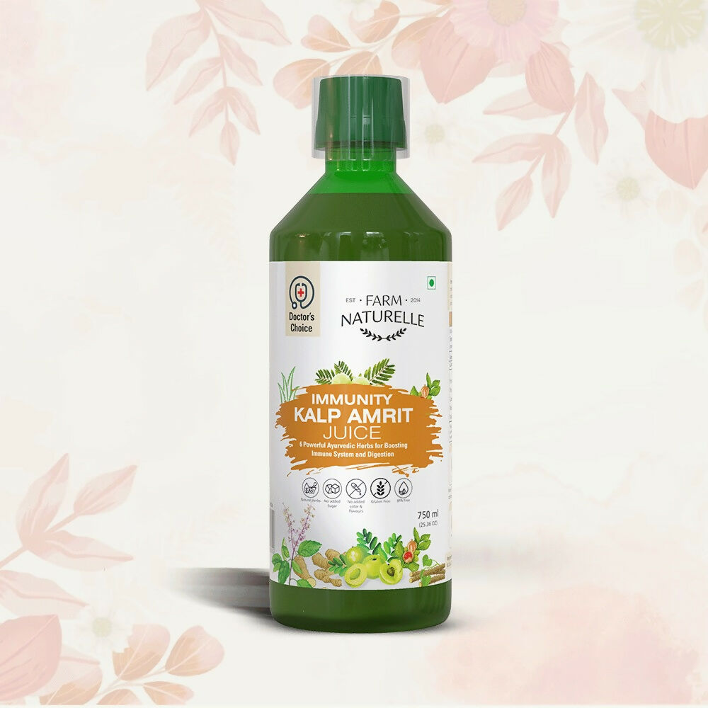Farm Naturelle Immunity Kalp Amrit Juice - Strong Herbal Blend | Grocsy