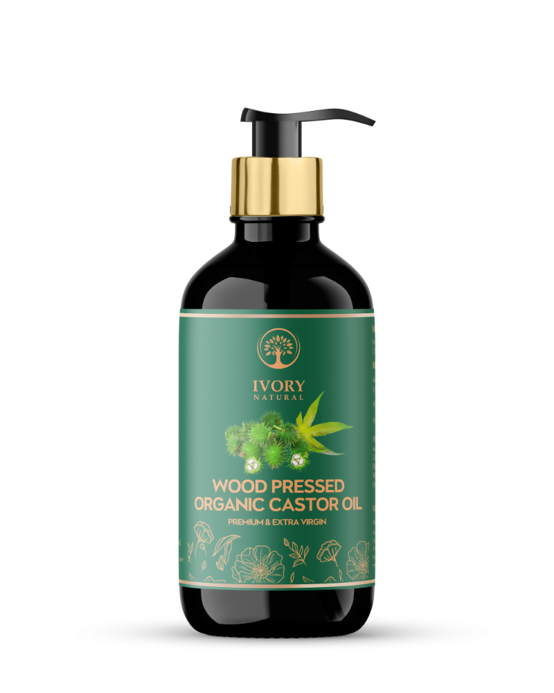 Ivory Natural Wood Pressed Organic Castor Oil For Healthy Skin & Hair Wellness | Grocsy