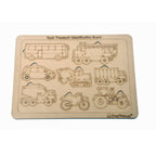 Kraftsman Road Transport Vehicles Identification Puzzle Board With Color Kit Included | Grocsy