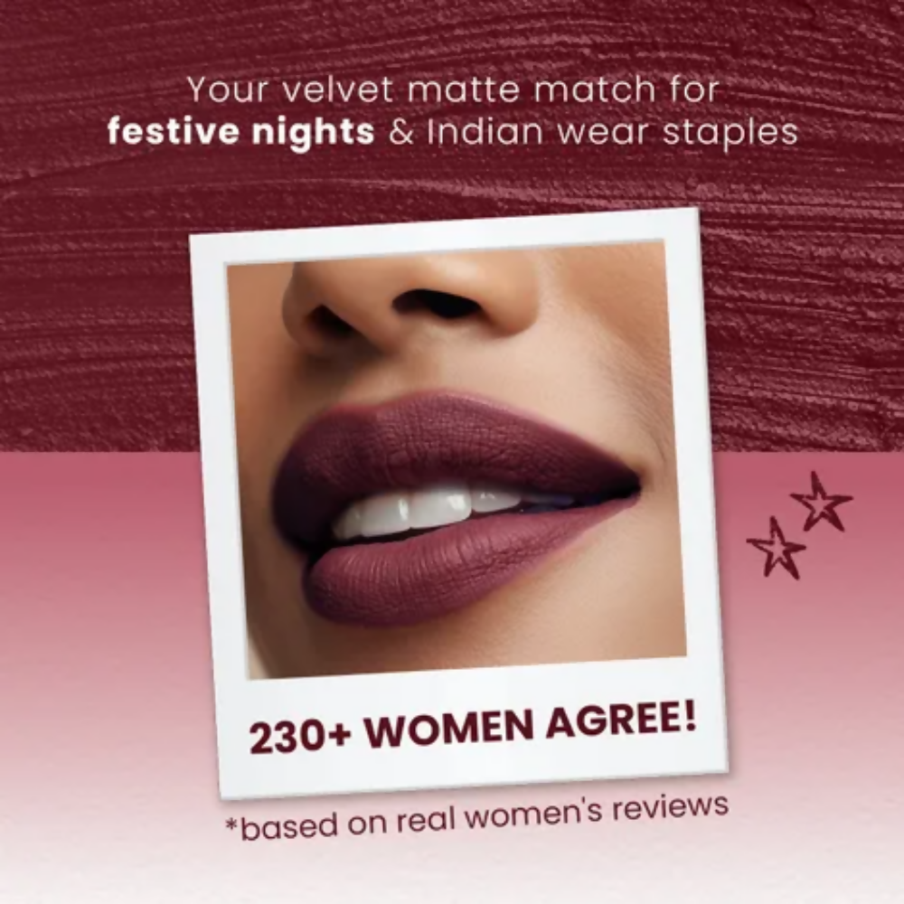 NY Bae Velvet Mousse Liquid Lipstick - Sexy Sangria 04 | Grocsy