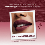 NY Bae Velvet Mousse Liquid Lipstick - Sexy Sangria 04 | Grocsy