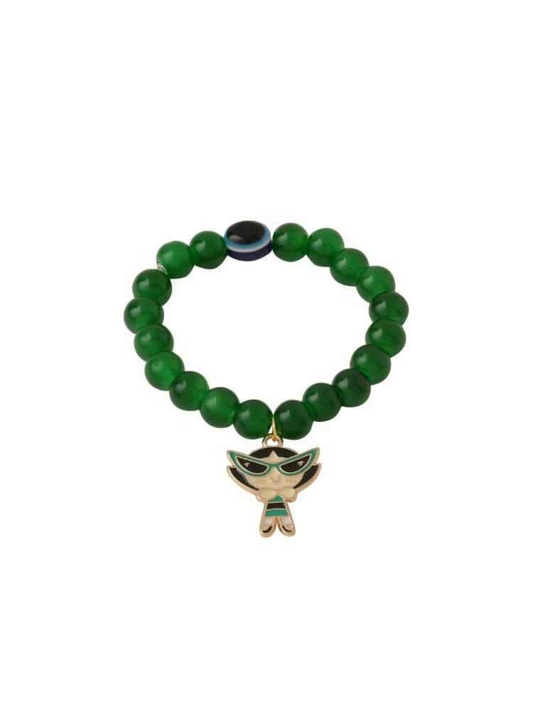 NVR Men & Women Green Artificial Beads Stylish Bracelet | Grocsy