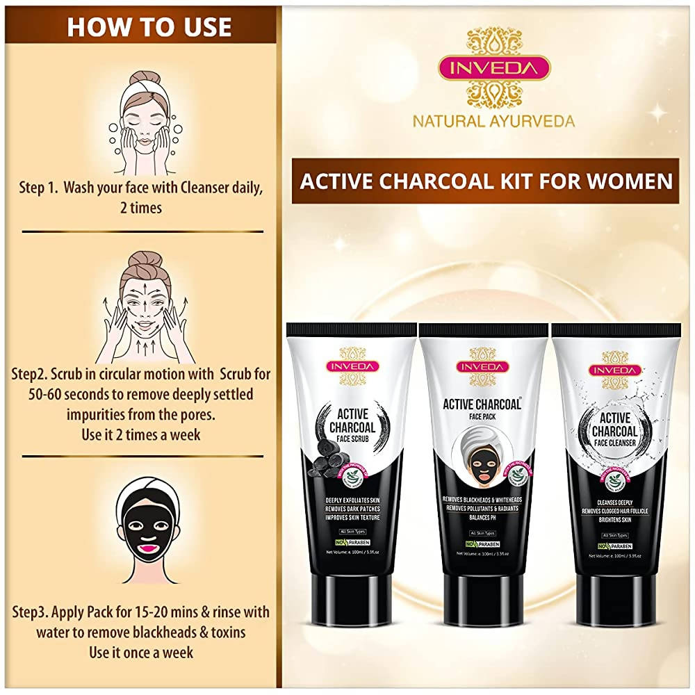 Inveda Active Charcoal Kit For Women | Grocsy