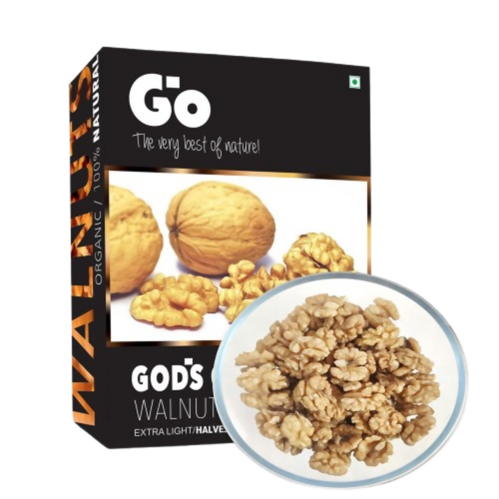 Go Organic Kashmiri Extra Light Halves Walnuts Kernels | Grocsy