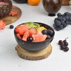 Thenga Artisan Mini Coconut Shell Bowl with Spoon | Grocsy