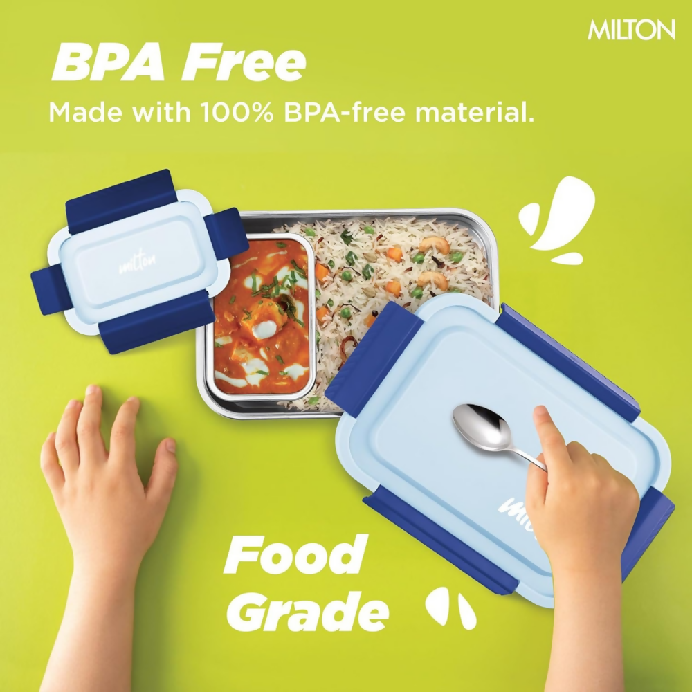 Milton Metro Meal Jr. Stainless Steel Tiffin Set of 2 - Blue | Grocsy