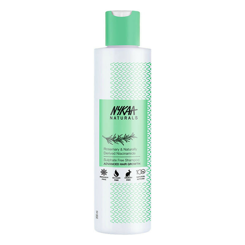 Nykaa Naturals Advanced Hair Growth Shampoo With Rosemary & Naturally Derived Niacinamide | Grocsy