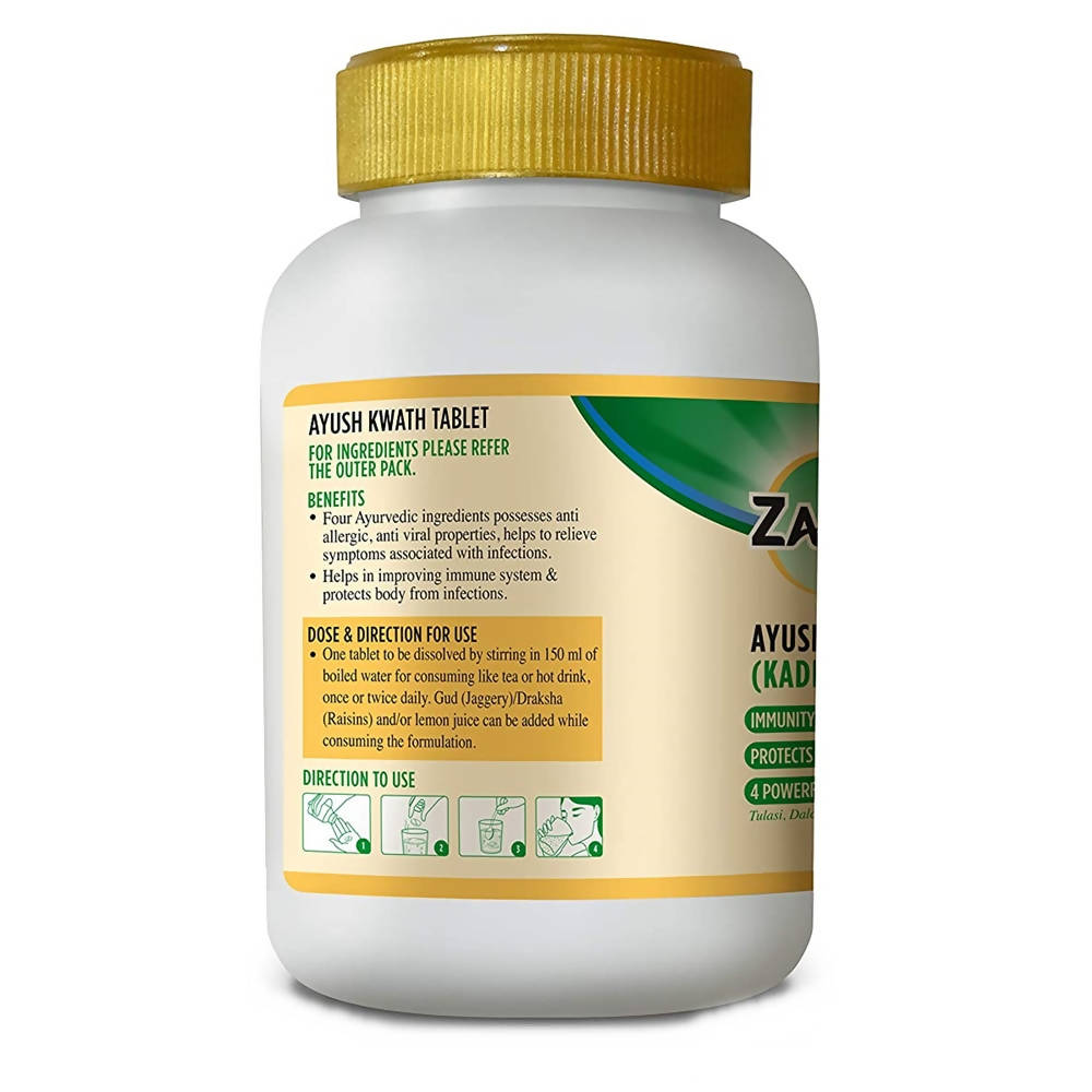 Zandu Ayush Kwath Tablets Immunity Booster Kadha | Grocsy