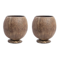 Thenga Handmade Large Coconut Shell Cups | Grocsy