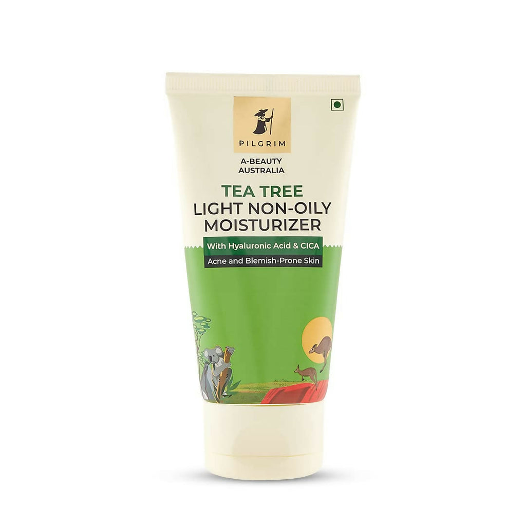Pilgrim Australian Tea Tree Oil Free Face Moisturizer For Oily & Acne Prone Skin With Hyaluronic Acid & CICA | Grocsy