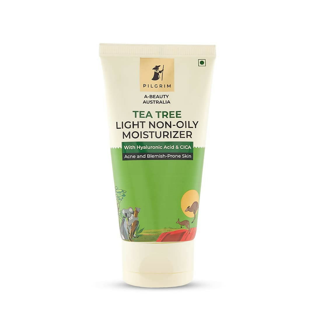 Pilgrim Australian Tea Tree Oil Free Face Moisturizer For Oily & Acne Prone Skin With Hyaluronic Acid & CICA | Grocsy