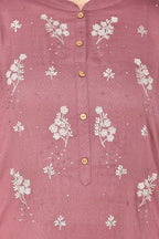 Joban Fashion Wine Cotton Rayon Kurta Set | Grocsy