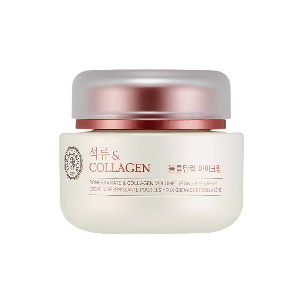 The Face Shop Pomegranate & Collagen Volume Lifting Eye Cream - Korean Skincare | Grocsy
