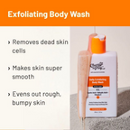Chemist At Play Lactic Acid Exfoliating Body Wash & AHA Underarm Roll-On Combo | Grocsy