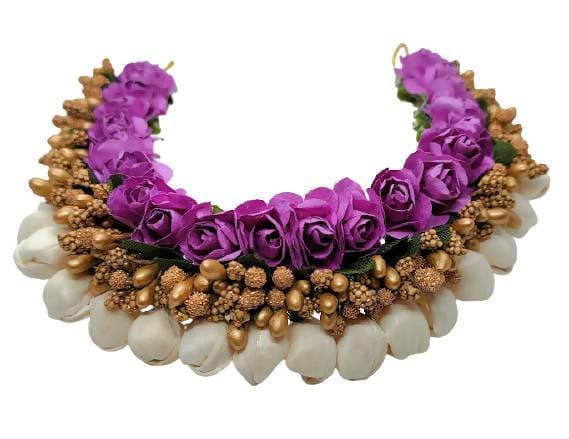 Purple Flower Hair Gajra | Grocsy