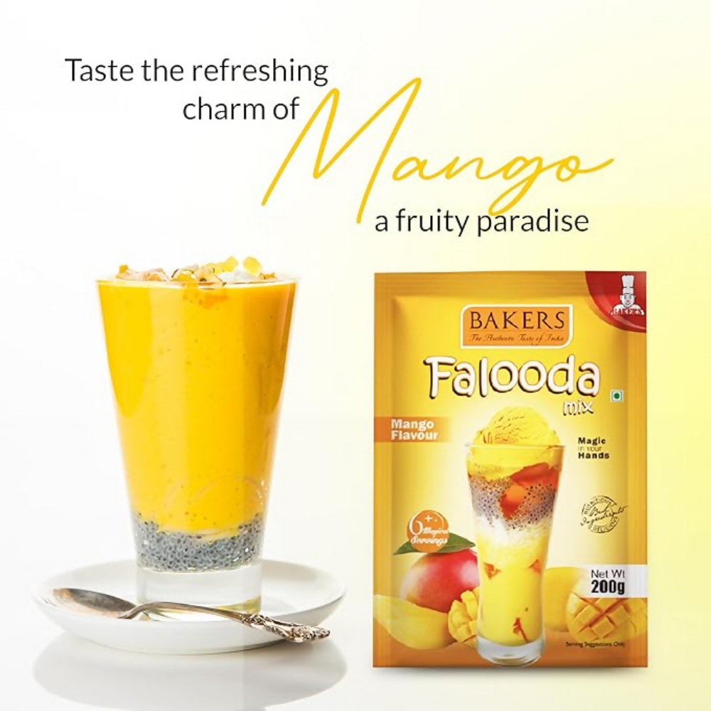 BAKERS Mango Flavored Falooda Mix | Grocsy