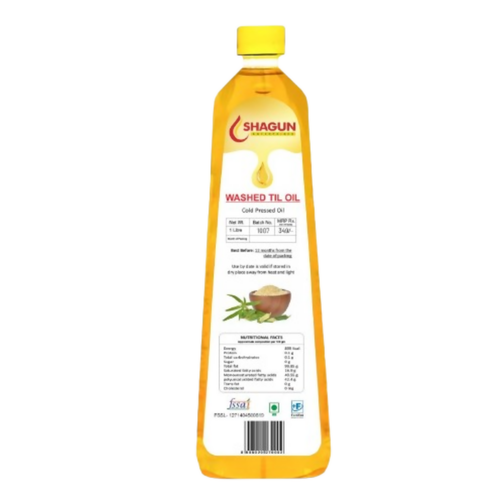 Shagun Cold Pressed Sesame Oil - Washed Til Oil | Grocsy