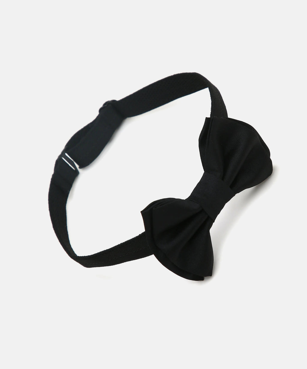Manet Boys Solid Double Layer Bow - Black | Grocsy
