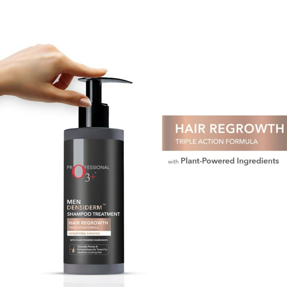 Professional O3+ Men Densiderm Anti Hair Loss Shampoo For Dense Hair & Regrowth | Grocsy
