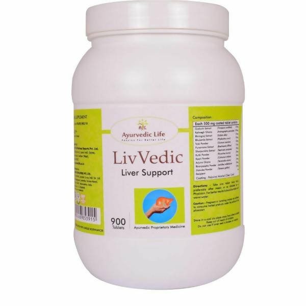 Ayurvedic Life Liv Vedic Liver Support Tablets | Grocsy