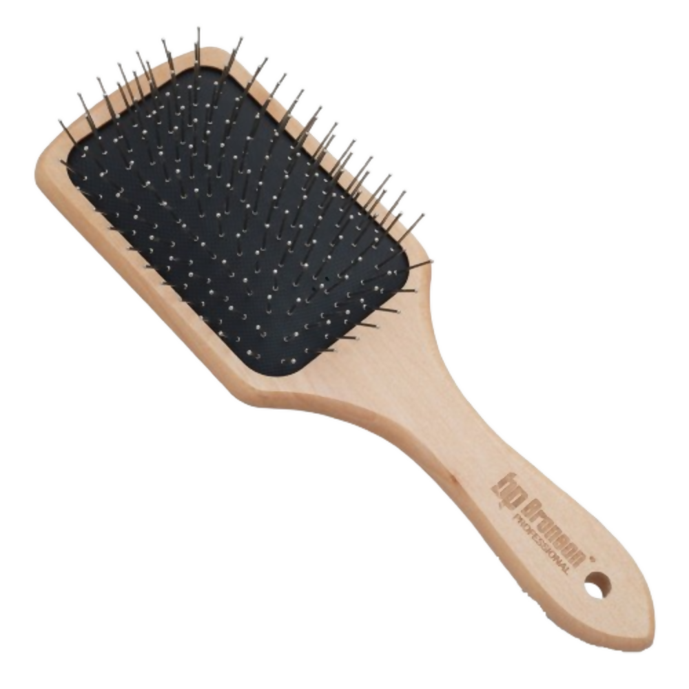 Bronson Professional Wooden Paddle Hair Brush With Steel Bristles | Grocsy