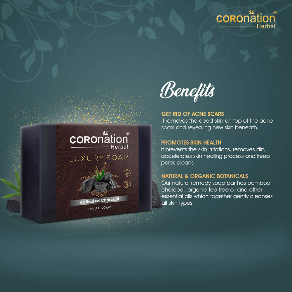 Coronation Herbal Activated Charcoal Luxury Soap | Grocsy