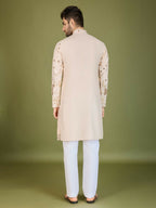 Vastranavya Ivory Exclusive Festival Wear Pure Viscose Rayon Embroidered Sequence Work Kurta | Grocsy