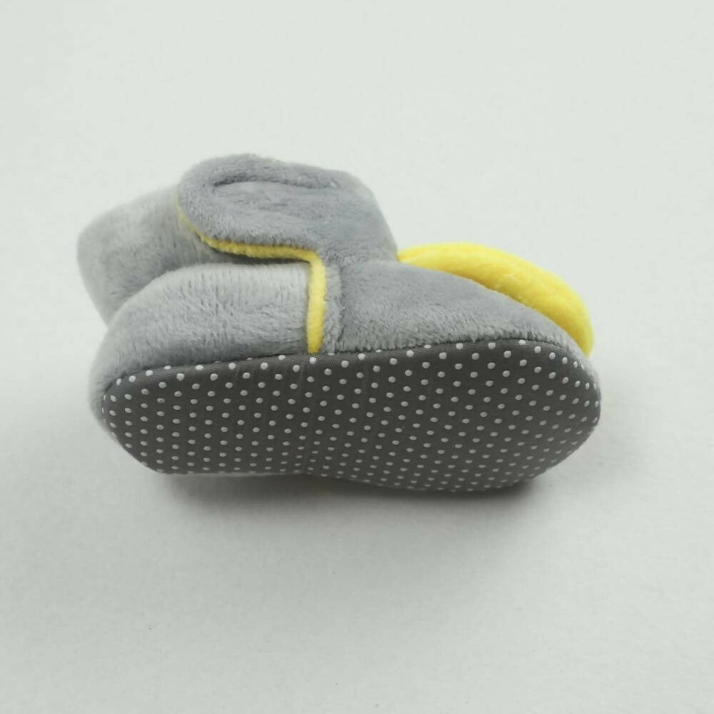 Tiny Bugs For Boys & Girls Baby Winter Booties - Grey | Grocsy