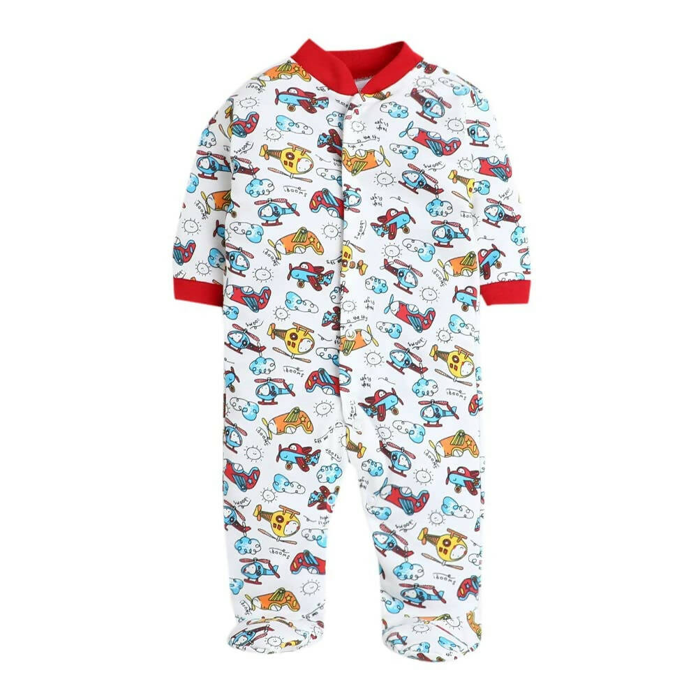 Daddy - G Rompers/Sleepsuits/Jumpsuit /Night Suits for New Born Babies - Red | Grocsy
