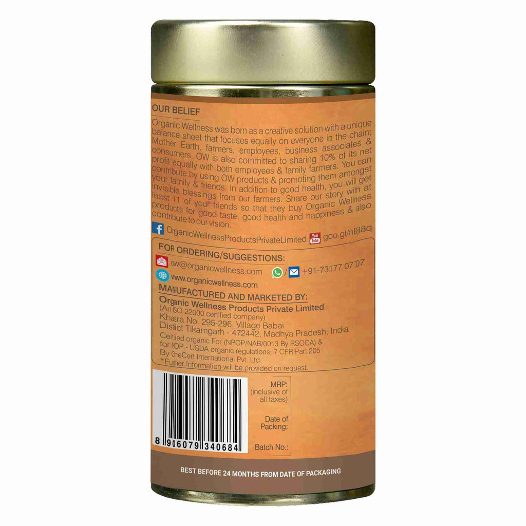 Organic Wellness Cinnamon Indian Rose Leaf Tea | Grocsy
