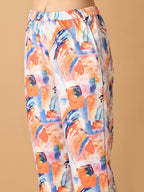 Myshka Women's Multi Printed Shirt With Trousers | Grocsy