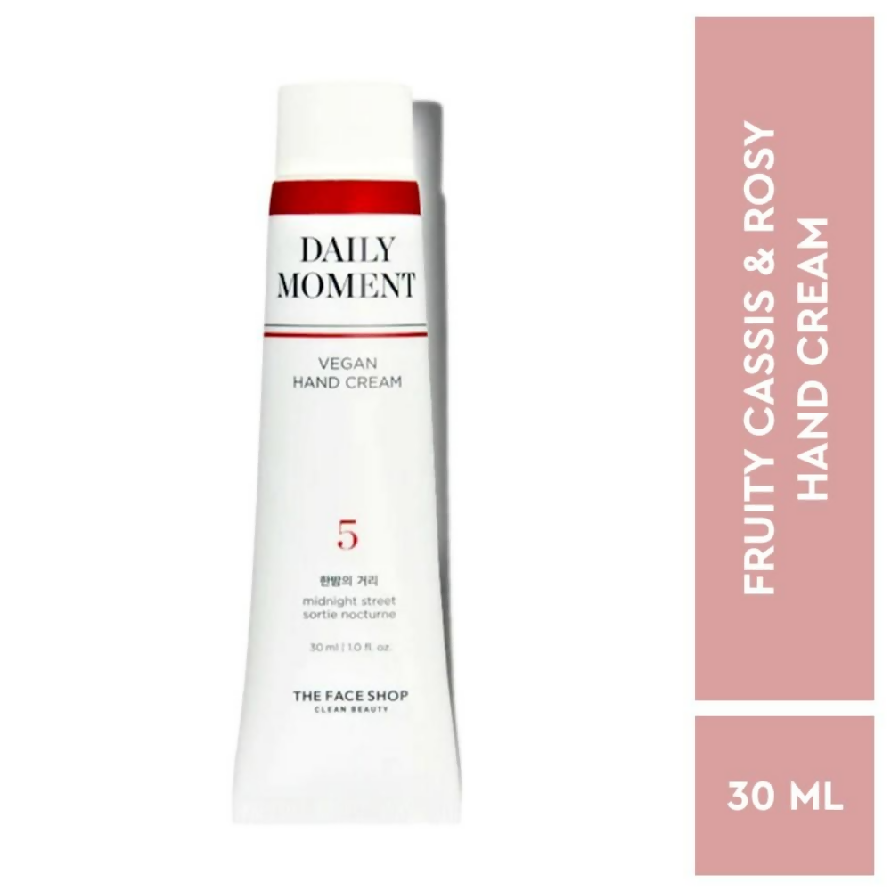 The Face Shop Non-Greasy Vegan Hand Cream - Midnight Street With Hyaluronic Acid | Grocsy