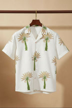 Leisure — Ivory Ajrakh Cotton Shirt by Hilo Design | Grocsy