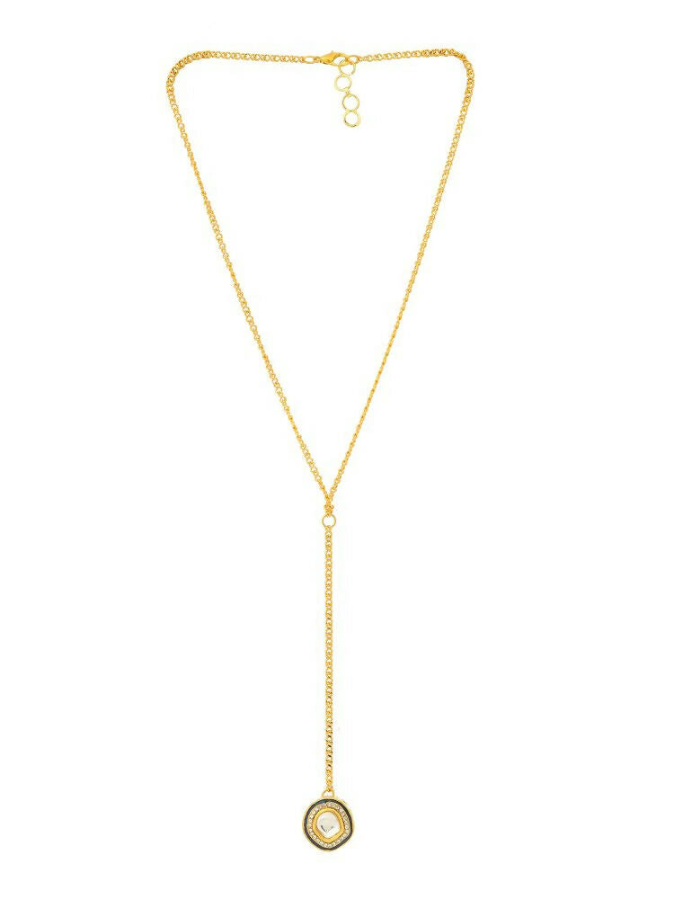 Gold Plated Kundan Necklace - Ruby Raang | Grocsy