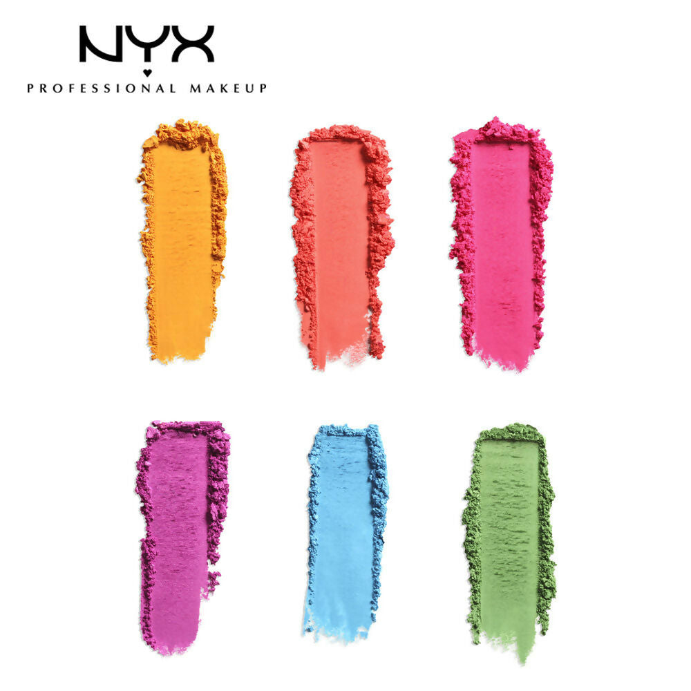 NYX Professional Makeup Ultimate Edit Petite 6 Color Shadow Palette Brights (1.2 gm Each) | Grocsy