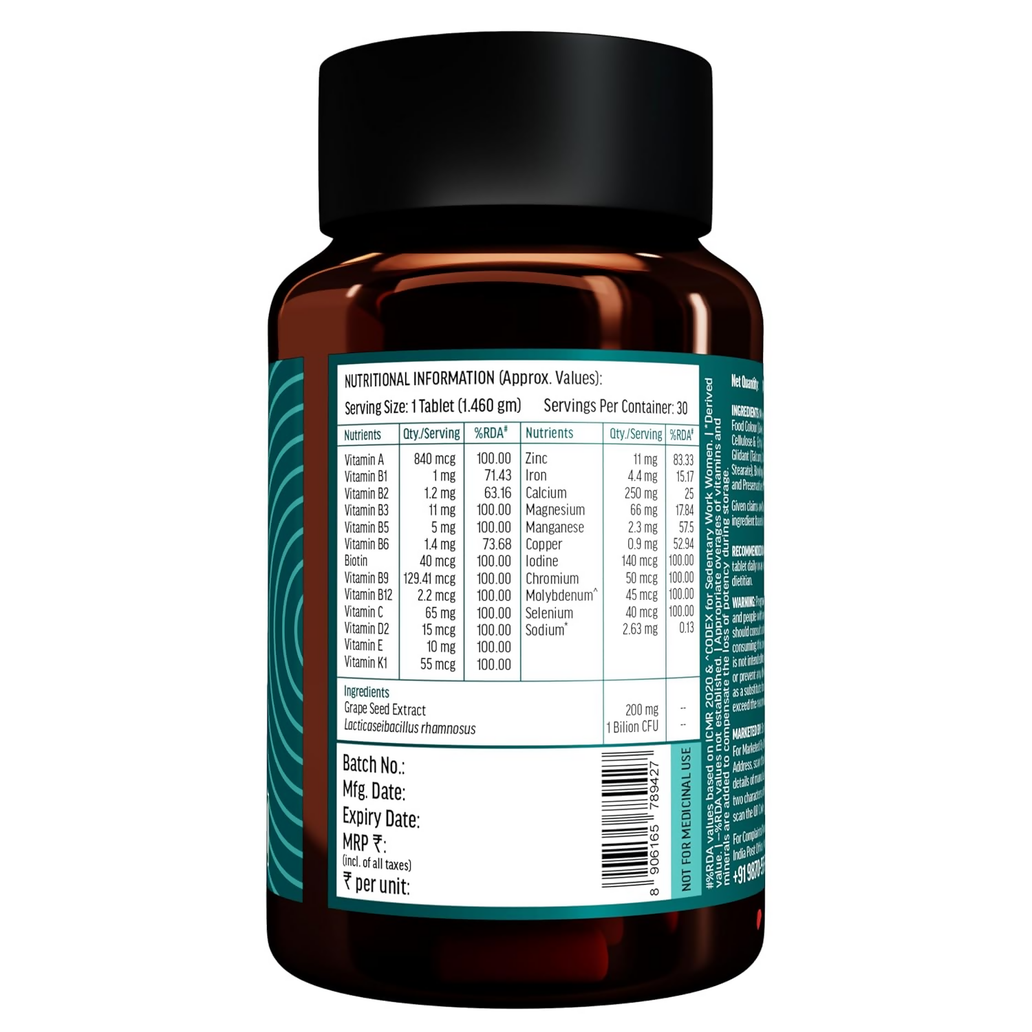 HK Vitals Multivitamin Adults 50+ Tablets | Grocsy